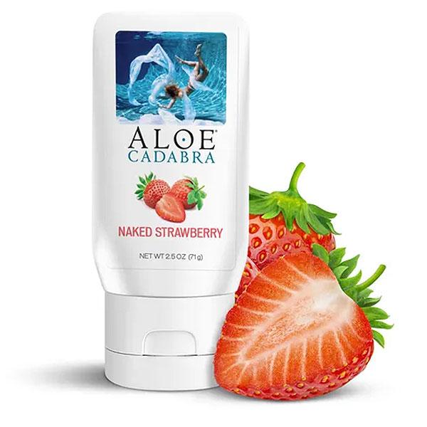 Aloe Cadabra Organic Lubricant - 2.5 Oz Bottle Naked Strawberry