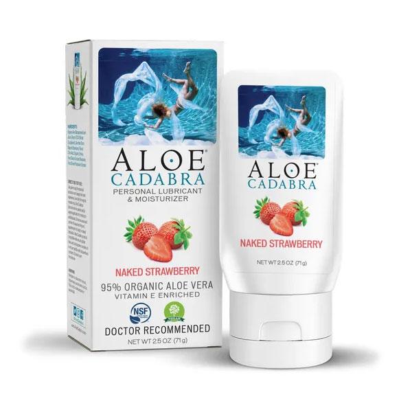 Aloe Cadabra Organic Lubricant - 2.5 Oz Bottle Naked Strawberry