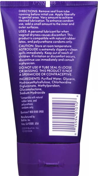 Astroglide Gel Water Based Lubricant 4 ounces