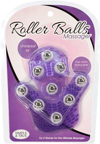 Roller Balls Massager Purple Massage Glove