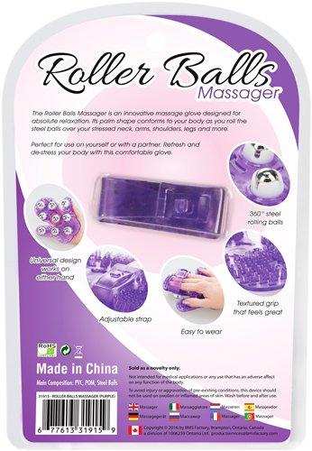 Roller Balls Massager Purple Massage Glove