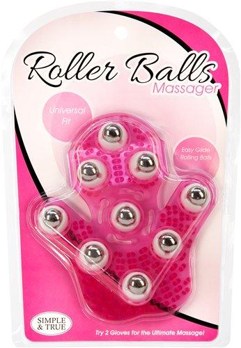 Roller Balls Massager Pink Massage Glove