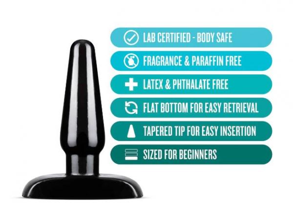 Anal Adventures - Basic Anal Plug - Small - Black