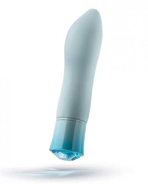 Blush Oh My Gem Ardor Rechargeable Warming Silicone Tapered Vibrator Aquamarine