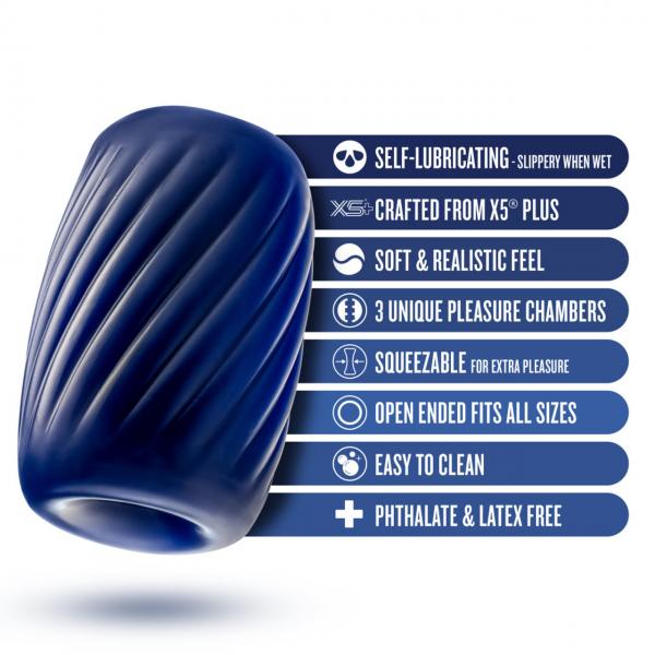 Rize Turbine Self-lubricating Stroker Blue