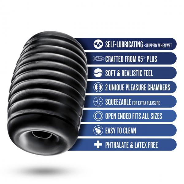 Rize Grasp Self-lubricating Stroker Black