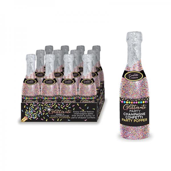 Glitterati Champagne Confetti Display Of 12