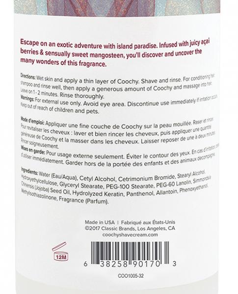 Coochy Shave Cream Island Paradise 32 oz