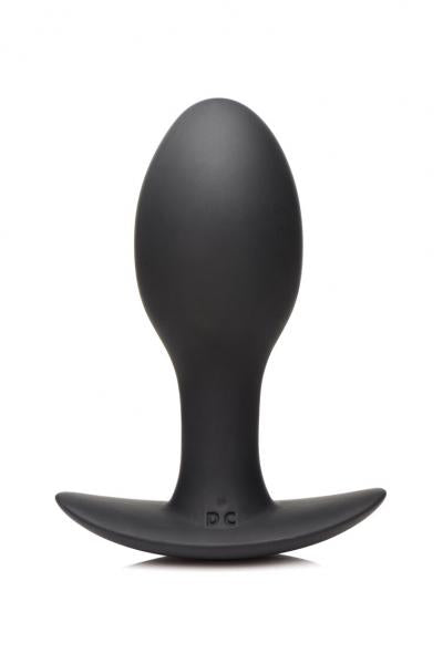 Curve Toys Rooster Rumbler Vibrating Silicone Anal Plug Large - Black