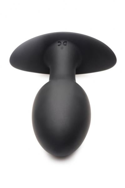 Curve Toys Rooster Rumbler Vibrating Silicone Anal Plug Large - Black
