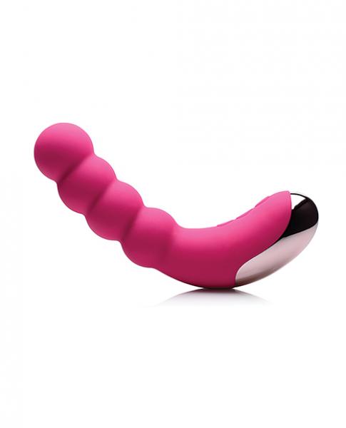 Curve Novelties Gossip Silicone Beaded Vibrator 50x - Magenta