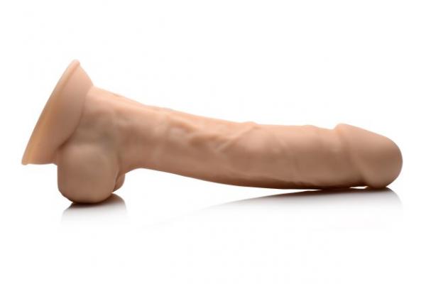 Fleshstixxx Vibrating Rechargeable Dong 8 In. Light