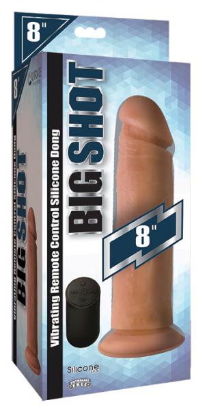 Big Shot Silicone Vibrating Dong Light 8in