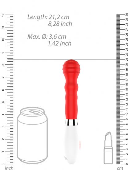 Alida Ultra Soft Silicone 10 Speeds Red