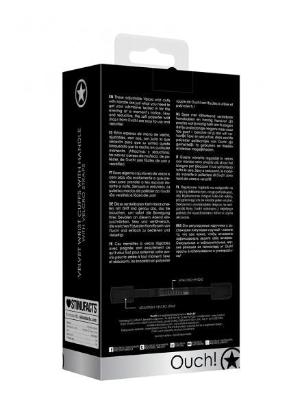 Ouch! Sturdy Handcuffs W/ Handle Black