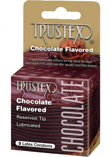Trustex Flavored Condoms Chocolate 3 Pack