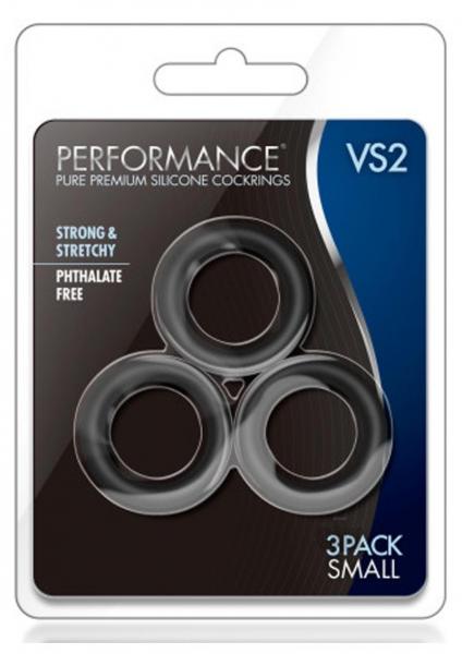 Performance VS2 Silicone Cock Ring 3 Piece Set