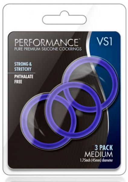 Performance - Vs1 Pure Premium Silicone Cockrings - Medium