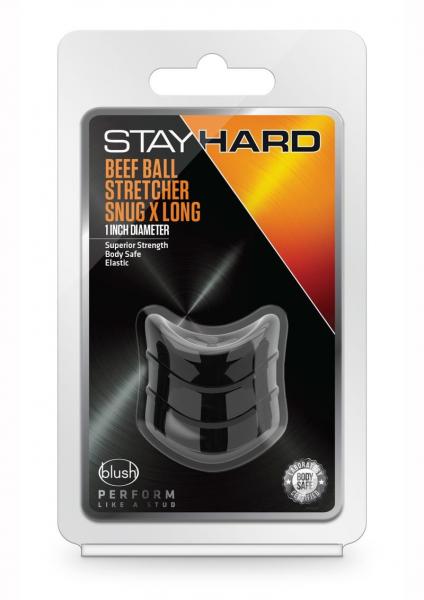 Stay Hard Beef Ball Snug Stretcher 1'' Black