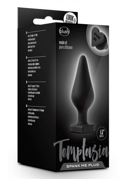 Temptasia Spank Me Butt Plug Black