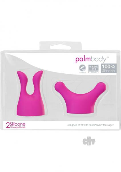 Palm Power Massager Heads Body 2 Pack Pink