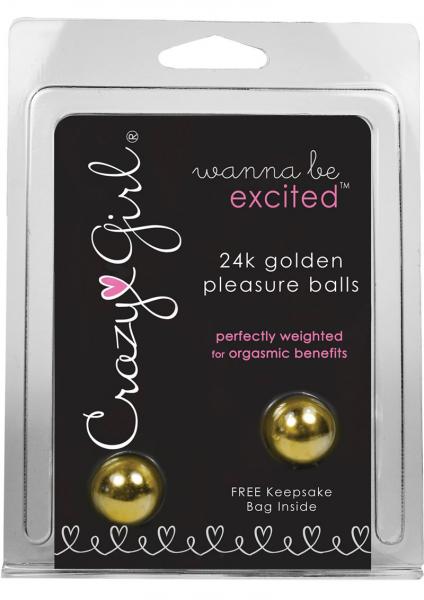 Crazy Girls Wanna Be Excited 24K Golden Pleasure Balls