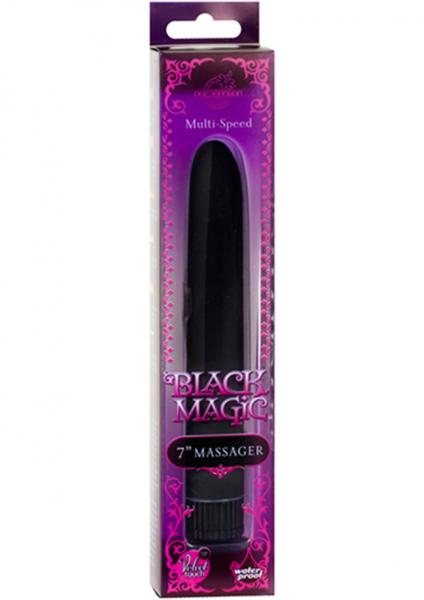 Black Magic Velvet Touch Vibrator Waterproof  - Black