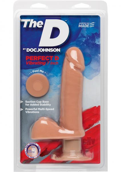 The D The Perfect D Vibrating 7 Inch Vanilla
