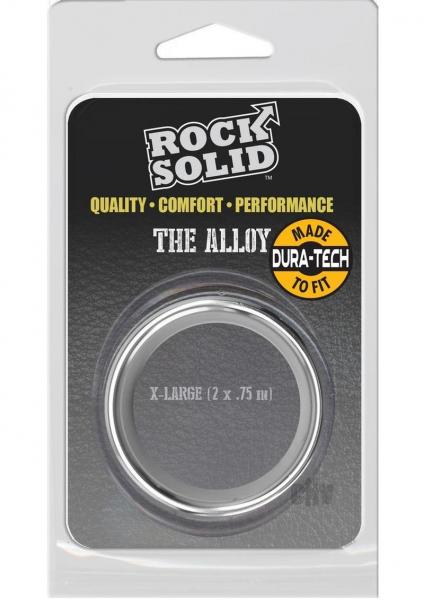 Rock Solid Brushed Alloy X-large (2in X .75in) Silver