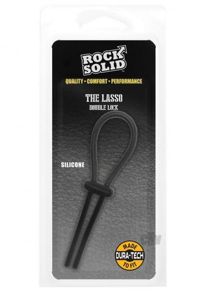 Rock Solid Lasso Cock Ring Black