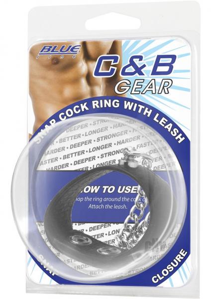C & B Gear Snap Cock Ring with Leash 12 inches