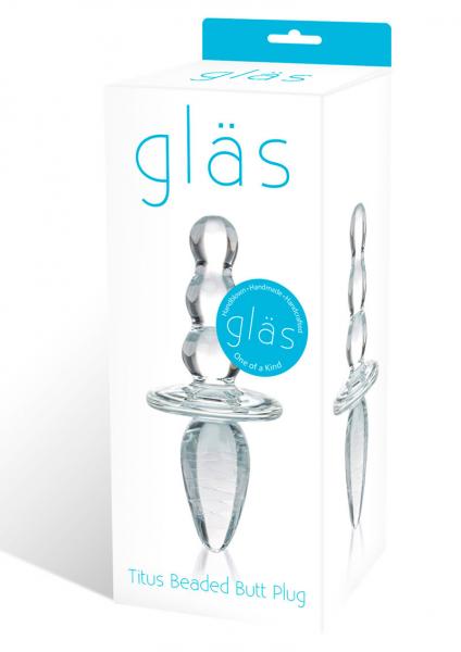 Glas Titus Beaded Butt Plug