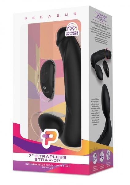 Pegasus 7'' Strapless Strap-on - Black