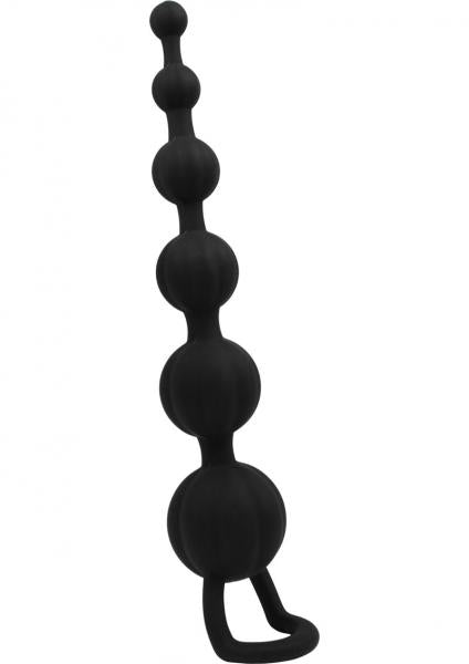 Silicone Butt Beads Black
