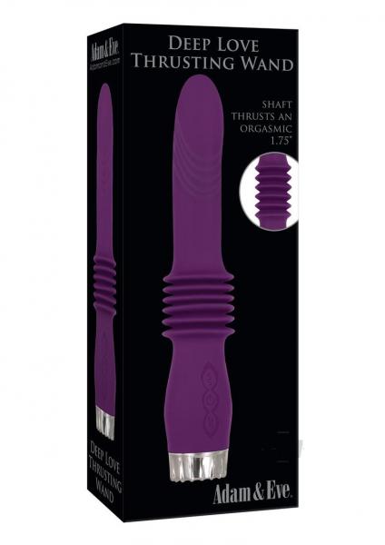A&e Deep Love Thrusting Wand Silicone Rechargeable Purple