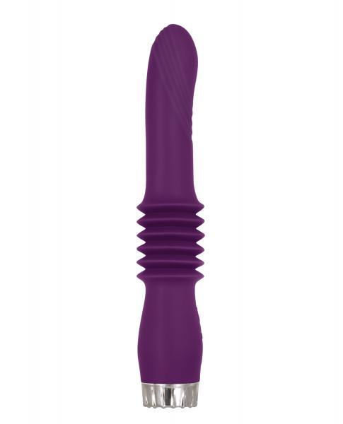 A&e Deep Love Thrusting Wand Silicone Rechargeable Purple