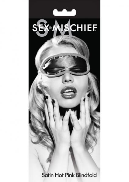 Sex & Mischief Satin Hot Pink Blindfold