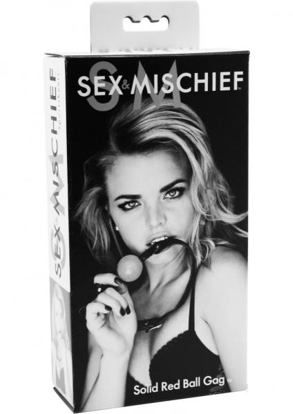 Sex And Mischief Solid Red Ball Gag O/S