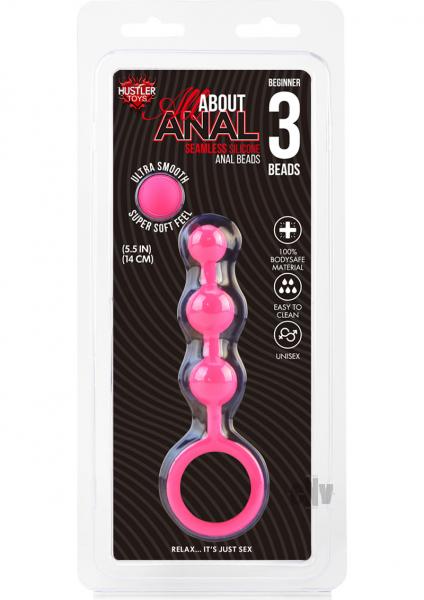 All About Anal Silicone Anal Beads 3 Balls