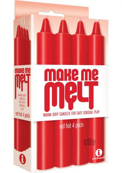 Make Me Melt Sensual Warm Drip Candles 4 Pack