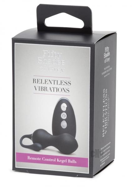 Fifty Shades Of Grey Relentless Vibrations Remote Control Kegel Balls Black