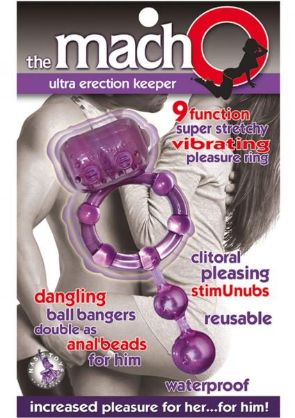 Macho Ultra Erection Keeper Vibrating Cock Ring