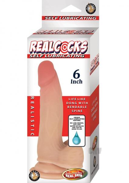 Realcocks Self Lubricating 6''-flesh