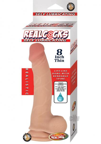 Realcocks Self Lubricating 8'' Thin-flesh