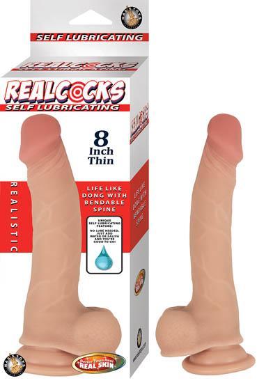 Realcocks Self Lubricating 8'' Thin-flesh