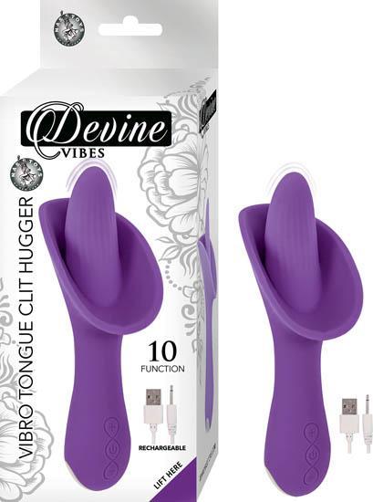 Devine Vibes Vibro Tongue Clit Hugger Pu