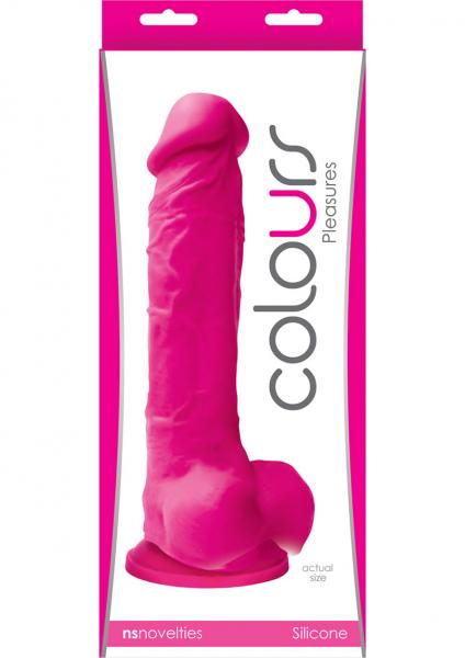 Colours Pleasures 8 Dildo w/Suction Cup - Pink
