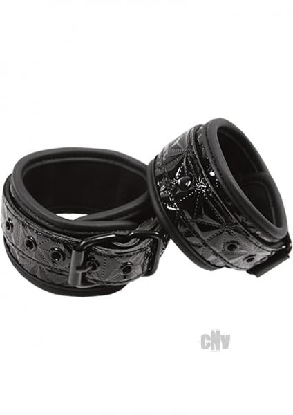 Sinful Black Ankle Cuffs