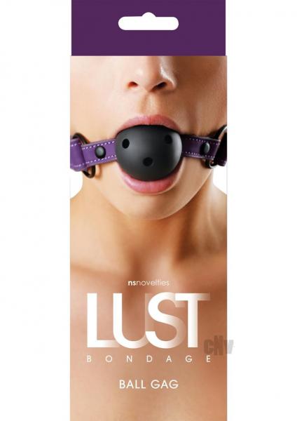 Lust Bondage Ball Gag Purple O/S