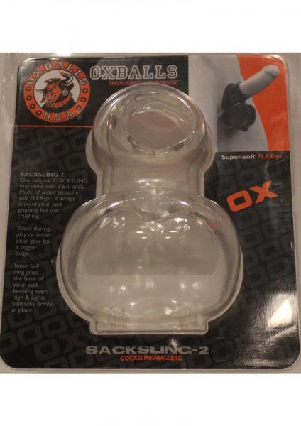 Sacksling 2 Cocksling Ballbag Clear